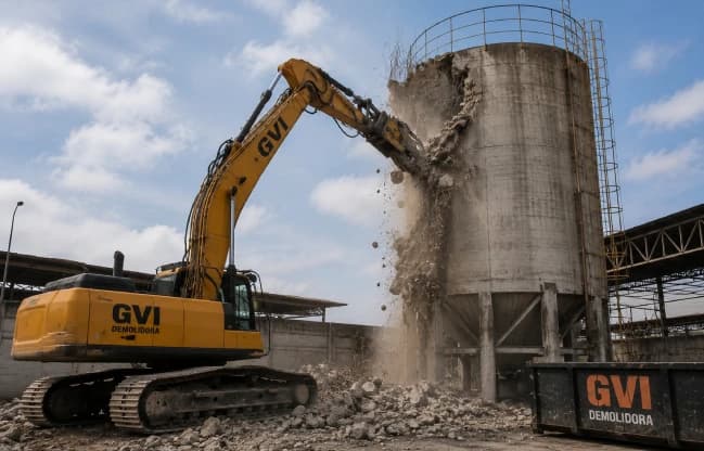 Terraplanagem para construção da GVI Demolidora